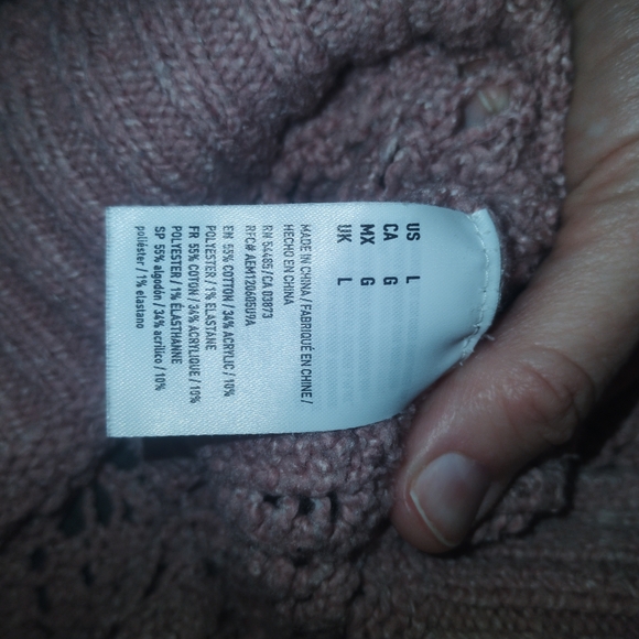 American Eagle Women's Pink Turtleneck Sweater - Picture 4 of 5